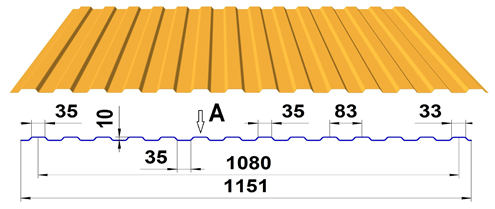 Профнастил НС-10